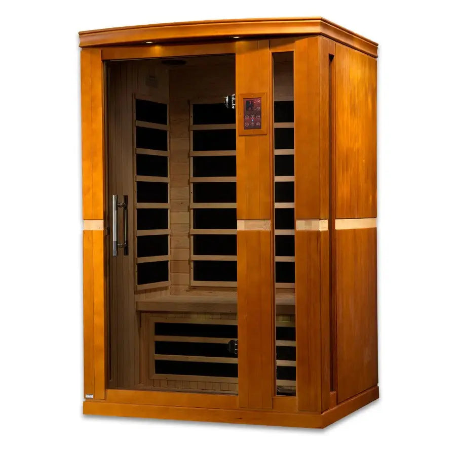 Golden Designs Dynamic Vittoria 2-Person Low EMF Far Infrared Sauna – Canadian Hemlock