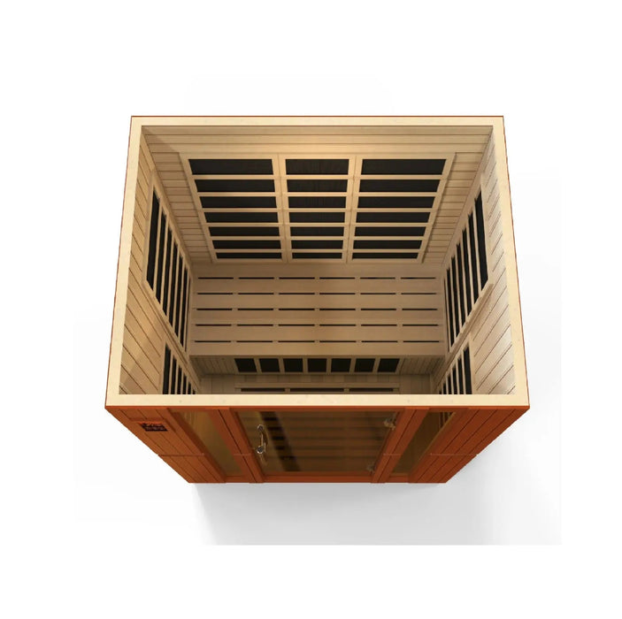 Dynamic Bellagio 3-person Low EMF FAR Infrared Sauna | DYN-6306-02 Golden Designs
