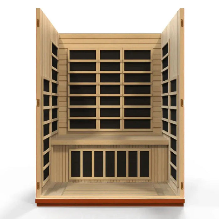 Dynamic Bellagio 3-person Low EMF FAR Infrared Sauna | DYN-6306-02 Golden Designs