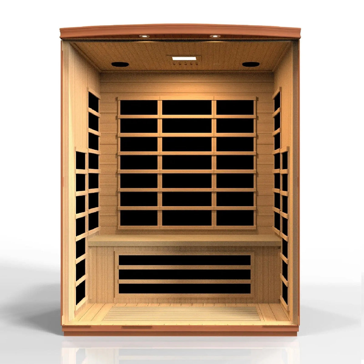 Golden Designs Dynamic Lugano 3-Person Low EMF Far Infrared Sauna – Canadian Hemlock