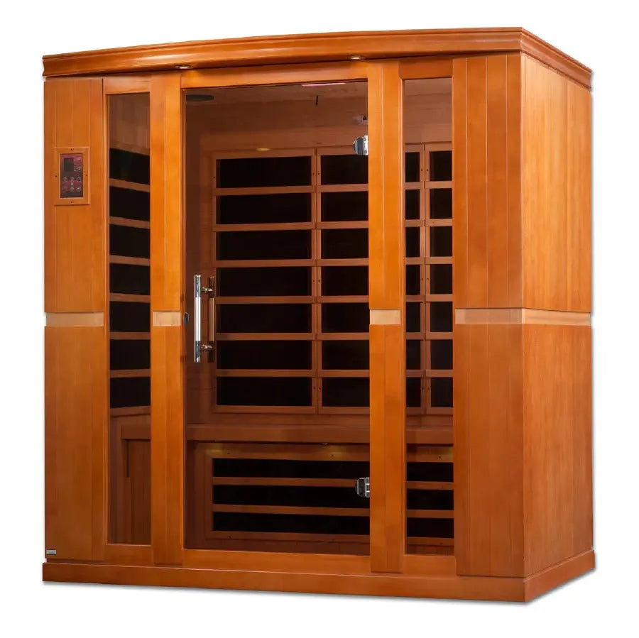 Golden Designs Dynamic Bergamo 4-Person Low EMF Far Infrared Sauna – Canadian Hemlock