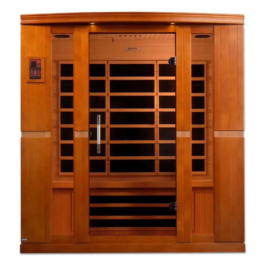 Golden Designs Dynamic Bergamo 4-Person Low EMF Far Infrared Sauna – Canadian Hemlock