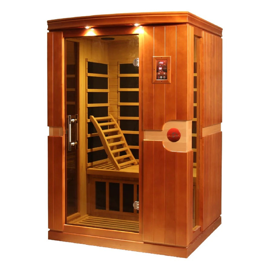 Golden Designs Dynamic Venice Elite 2-Person Ultra Low EMF Far Infrared Sauna – Canadian Hemlock