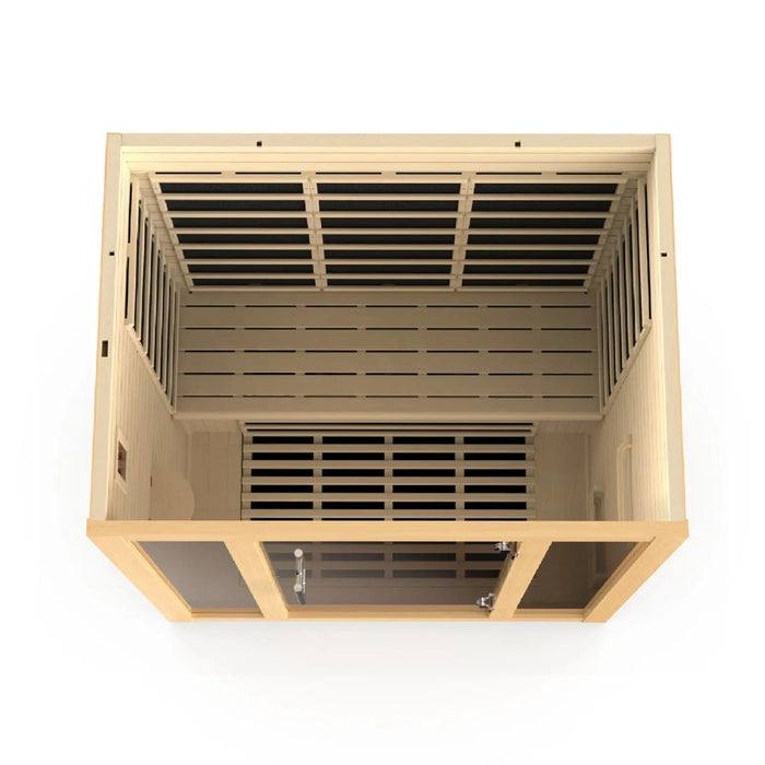 Dynamic Vila 3-person Ultra Low EMF FAR Infrared Sauna | DYN-6315-02 Golden Designs