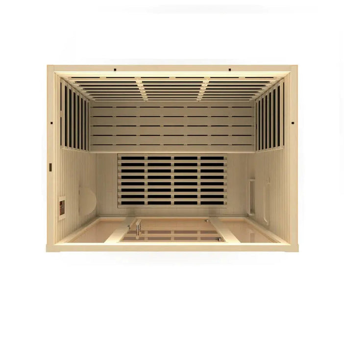 Dynamic Vila 3-person Ultra Low EMF FAR Infrared Sauna | DYN-6315-02 Golden Designs
