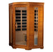Dynamic Heming Elite 2-person Corner Ultra Low EMF FAR Infrared Sauna | DYN-6225-02 Elite Golden Designs