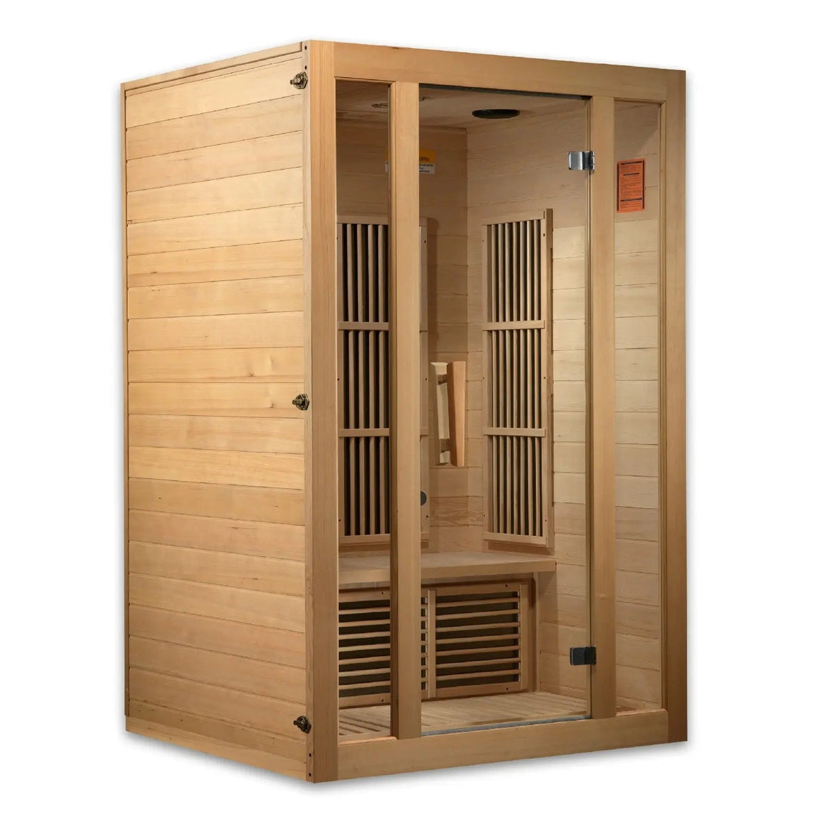 Golden Designs Maxxus Seattle 2-Person Low EMF Far Infrared Sauna – Canadian Hemlock