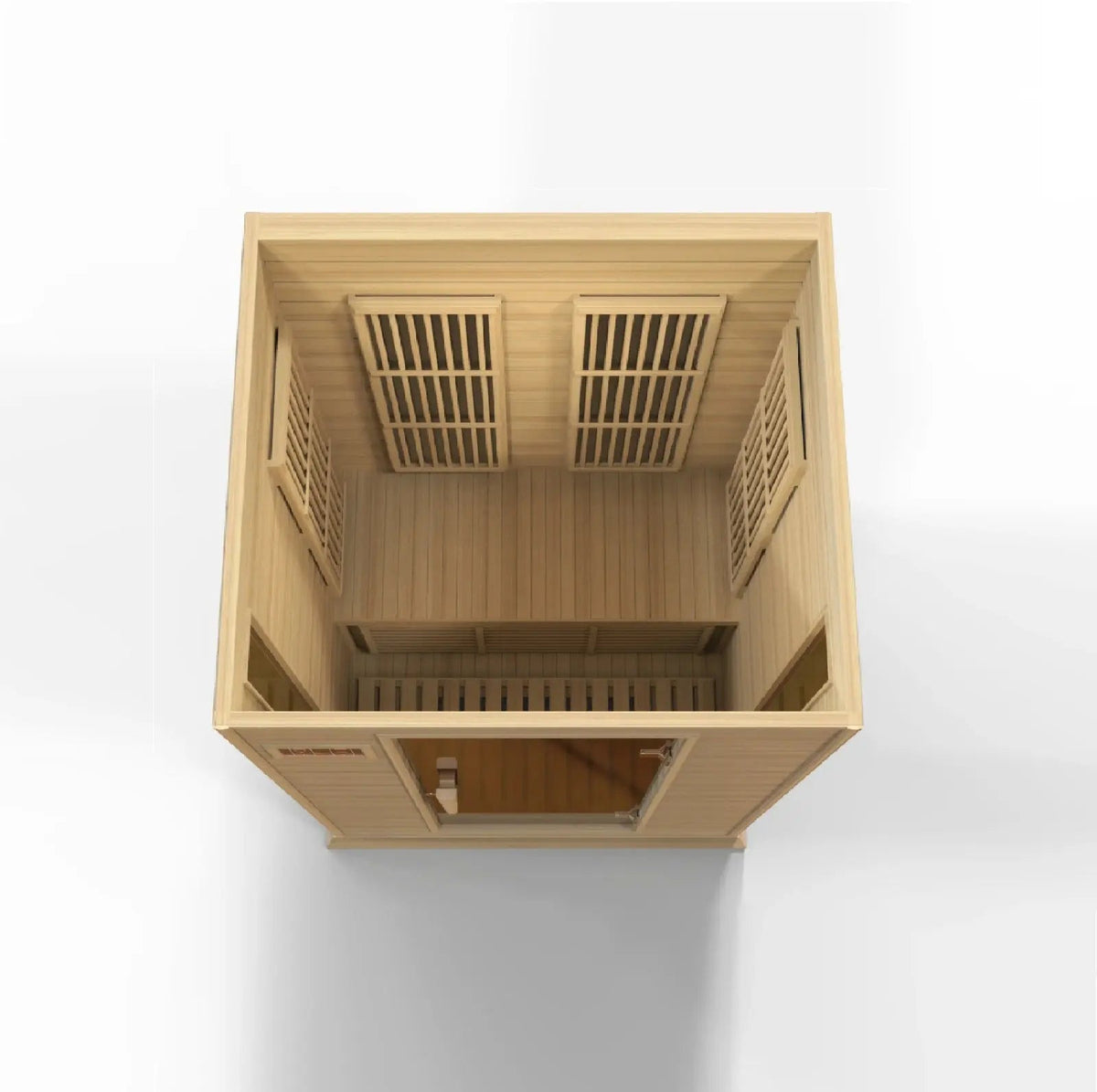 Golden Designs Maxxus 2-Person Low EMF Far Infrared Sauna – Canadian Hemlock