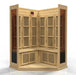 Maxxus 3 Person Corner Low EMF FAR Infrared Sauna Canadian Hemlock | MX-K356-01 Golden Designs