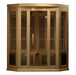 Maxxus 3 Person Corner Low EMF FAR Infrared Sauna Canadian Hemlock | MX-K356-01 Golden Designs