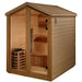 Golden Designs Kaarina 6-Person Red Cedar Outdoor Sauna & Harvia Traditional Electric Heater Kit | GDI-8506-01 Golden Designs