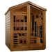 Golden Designs Kaskinen 6-Person Hybrid Outdoor Sauna w/ Full Spectrum Infrared & Harvia Traditional Electric Heater Kit | GDI-8526-01 Golden Designs