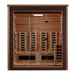 Golden Designs Visby 3 Person Hybrid Outdoor Sauna w/ Full Spectrum Infrared & Harvia Traditional Electric Heater Kit | GDI-8223-01 Golden Designs