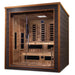 Golden Designs Karlstad 6 Person Hybrid Outdoor Sauna w/ Full Spectrum Infrared & Harvia Traditional Electric Heater Kit | GDI-8226-01 Golden Designs