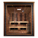 Golden Designs Karlstad 6 Person Hybrid Outdoor Sauna w/ Full Spectrum Infrared & Harvia Traditional Electric Heater Kit | GDI-8226-01 Golden Designs