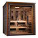 Golden Designs Karlstad 6 Person Hybrid Outdoor Sauna w/ Full Spectrum Infrared & Harvia Traditional Electric Heater Kit | GDI-8226-01 Golden Designs