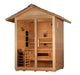 Golden Designs Carinthia 3-Person Hybrid Outdoor Sauna w/ Full Spectrum Infrared & Harvia Traditional Electric Heater Kit | GDI-8123-01 Golden Designs