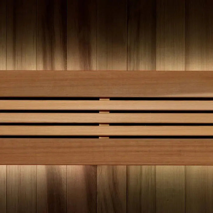 Golden Designs Copenhagen 3-Person Indoor Sauna & Harvia Traditional Electric Heater Kit | GDI-7389-02 Golden Designs