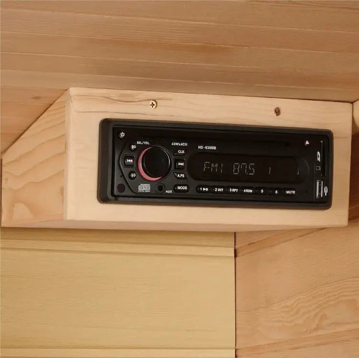 Maxxus 3-Person Low EMF FAR Infrared Sauna Canadian Red Cedar | MX-K306-01-CED Golden Designs