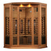 Maxxus 3-Person Corner Full Spectrum Near Zero EMF FAR Infrared Sauna | MX-M356-01-FS CED Golden Designs