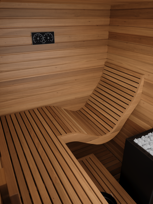 Auroom Baia Glass 2-Person Traditional Indoor Sauna