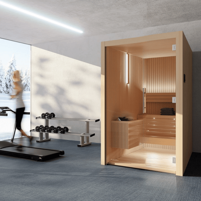 Auroom Libera Glass 2-Person Indoor Traditional Sauna