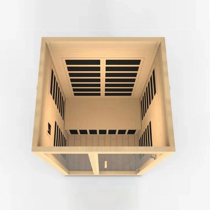 Dynamic Santiago 2-person Low EMF FAR Infrared Sauna | DYN-6209-01 Golden Designs