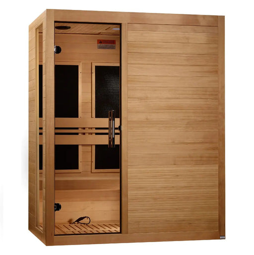 Dynamic Toscana 3 Person Low EMF FAR Infrared Sauna DYN-6315-05 Golden Designs