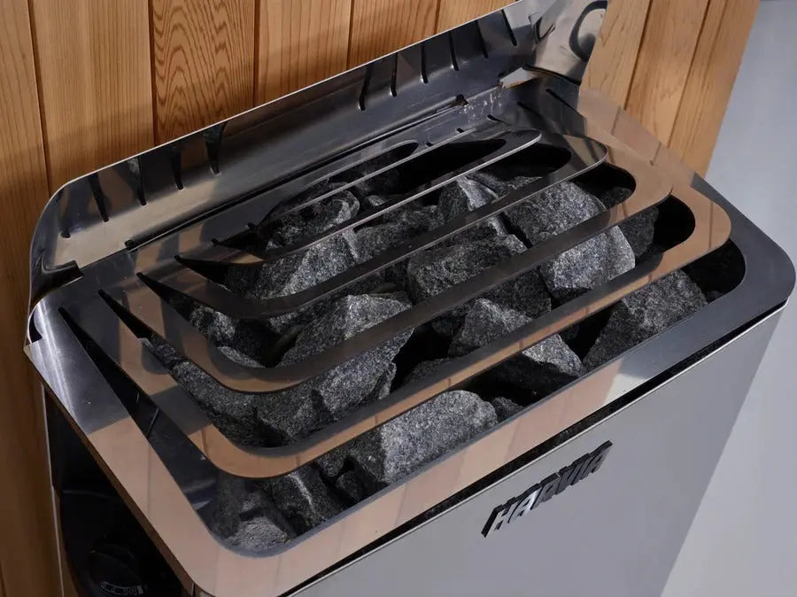 Golden Designs 2025 Toledo 6 Per Hybrid Sauna (Indoor) Full Spectrum and Harvia Traditional Stove | GDI-8360-01 Golden Designs