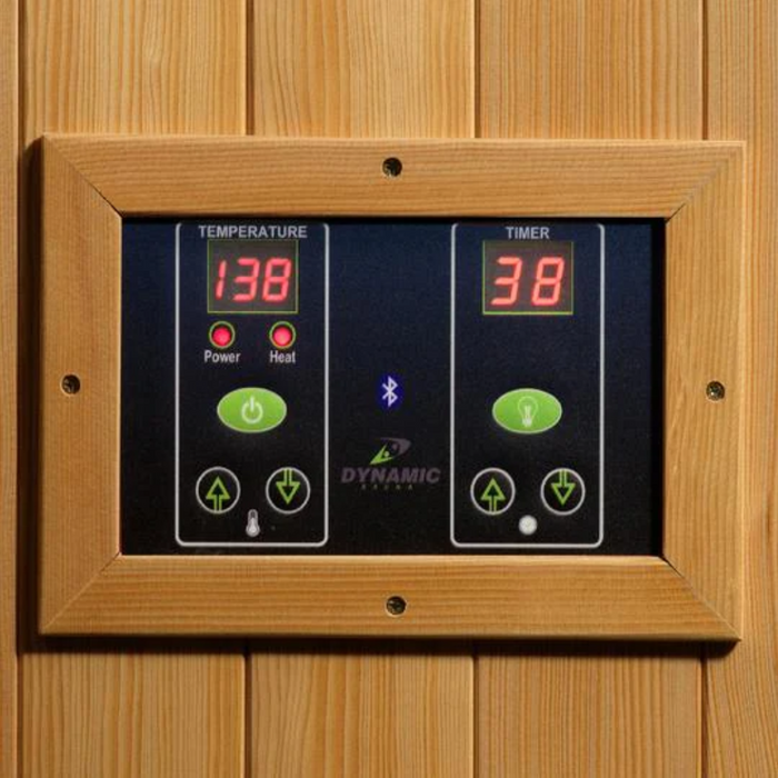 Dynamic Gracia 1-2-person Ultra Low EMF FAR Indoor Infrared Sauna + Red Light Therapy | DYN-6119-01 Elite