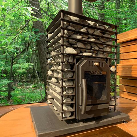 Cozy Heat Quattro 18kW Wood Burning Sauna Stove