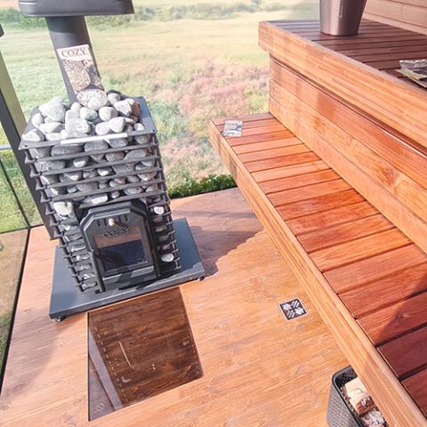 Cozy Heat Quattro 18kW Wood Burning Sauna Stove