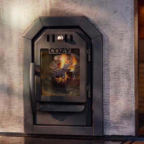 Cozy Heat 12kW Thru-Wall Wood Burning Sauna Stove
