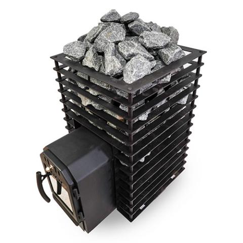 Cozy Heat Quattro 18kW Thru-Wall Wood Burning Sauna Stove