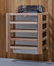 Golden Designs Zurich 4-Person Cedar Barrel Sauna w/ Panoramic Rear Window & Harvia Traditional Electric Heater Kit | GDI-B024-01 Golden Designs