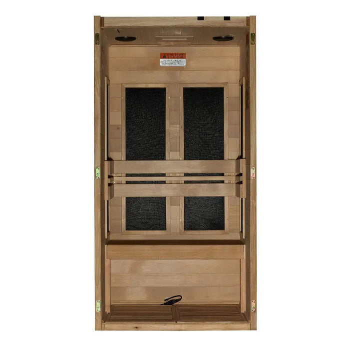 Dynamic Veneto 1-2 Person Low EMF FAR Infrared Sauna | DYN-6115-05 Golden Designs