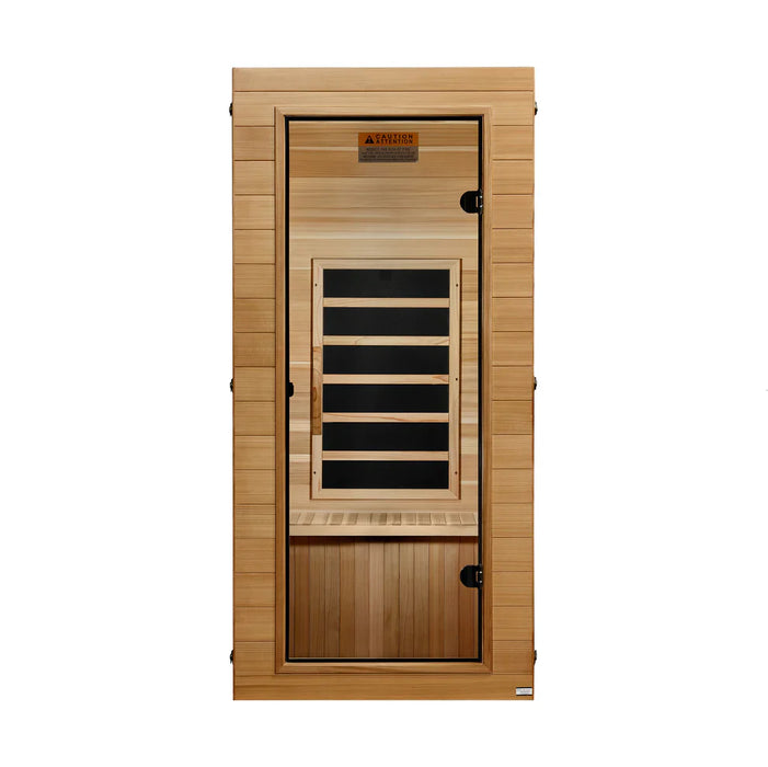 Dynamic Compact 1-person Ultra Low EMF FAR Indoor Infrared Sauna + Red Light Therapy | DYN-1201-01 Elite