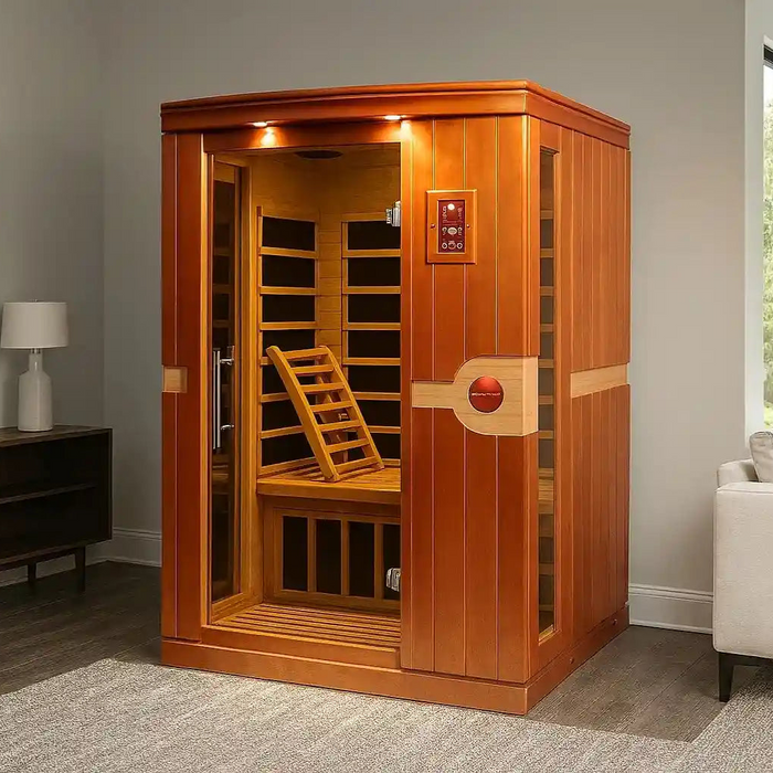 Dynamic Venice 2-person Low EMF FAR Indoor Infrared Sauna + Red Light Therapy | DYN-6210-01