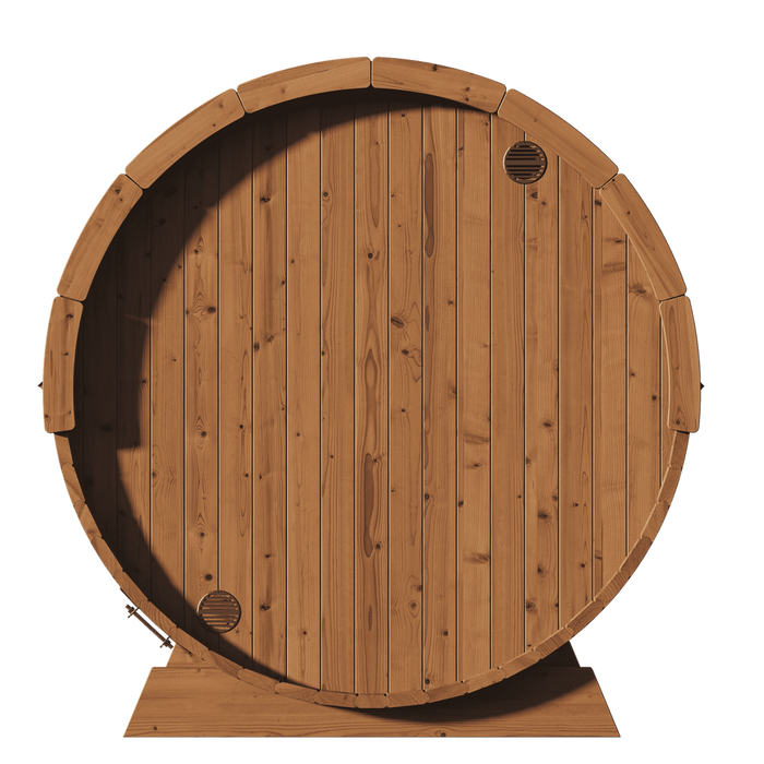 SaunaLife 2-4 Person 5' Long Outdoor Traditional Barrel Sauna  | Ergo Model E6