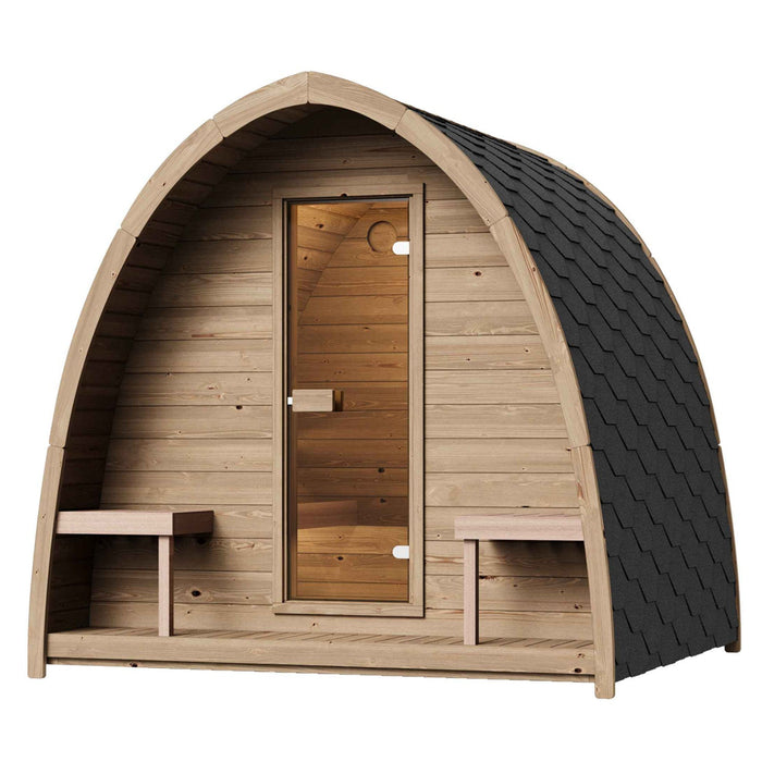 SaunaLife 4-Person Outdoor Traditional Pod Sauna | Model G3