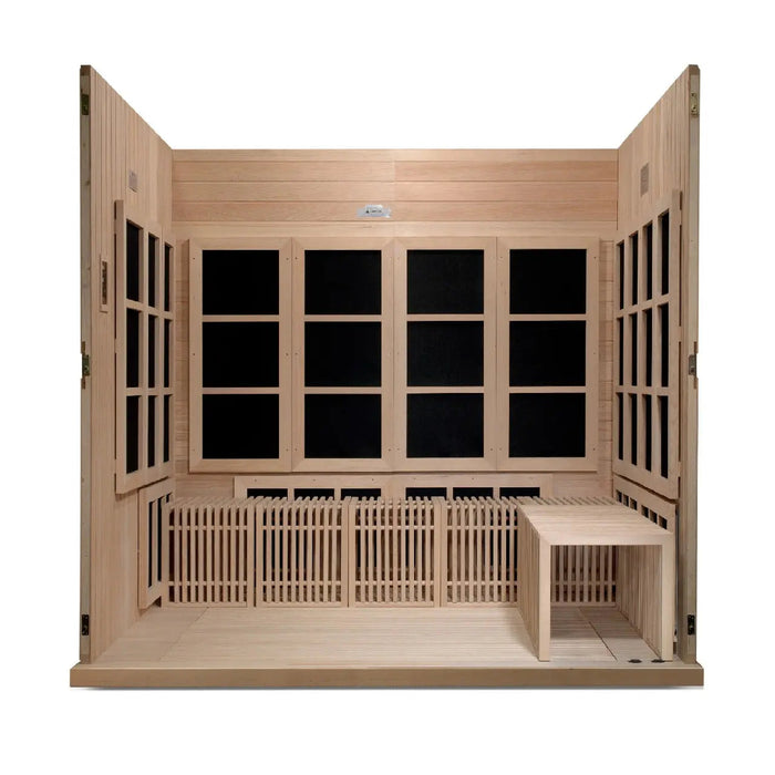 Golden Designs 2025 Catalonia 8-person Near Zero EMF FAR Infrared Sauna | GDI-6880-02 Golden Designs