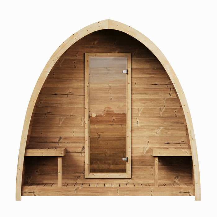 SaunaLife 4-Person Outdoor Traditional Pod Sauna | Model G3