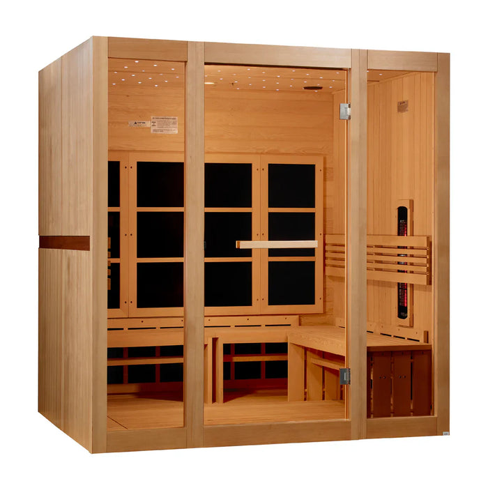 Golden Designs 8-person Full Spectrum Near Zero EMF Infrared Sauna | GDI-6880-03 FS