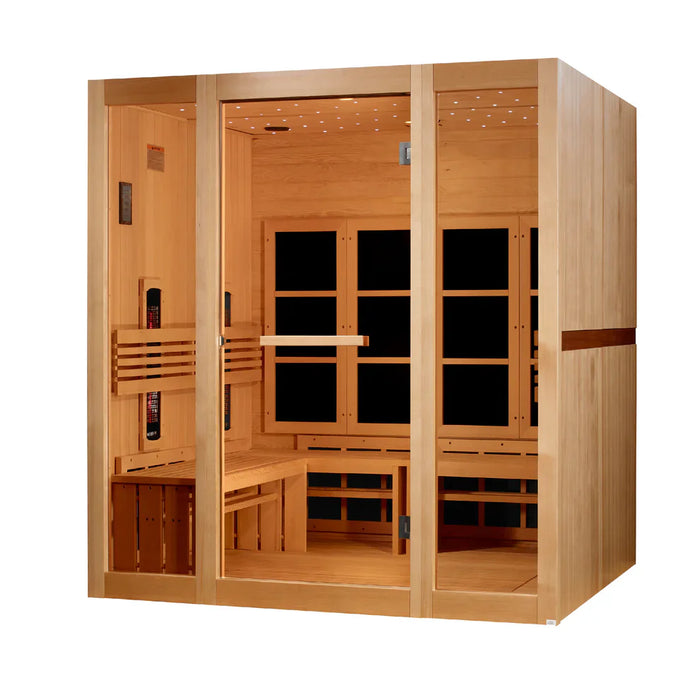 Golden Designs 8-person Full Spectrum Near Zero EMF Infrared Sauna | GDI-6880-03 FS