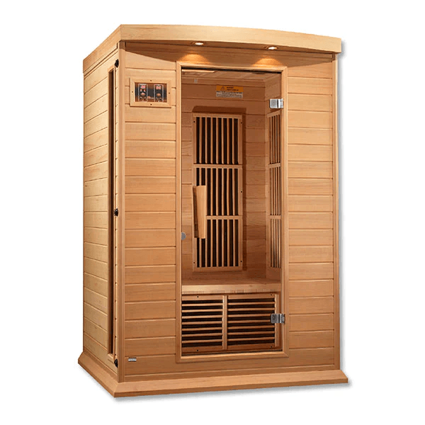 Maxxus 2-Person Low EMF FAR Indoor Infrared Sauna + Red Light Therapy | MX-K206-01