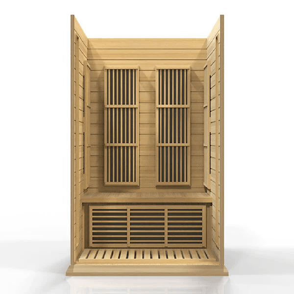 Maxxus 2-Person Low EMF FAR Indoor Infrared Sauna + Red Light Therapy | MX-K206-01