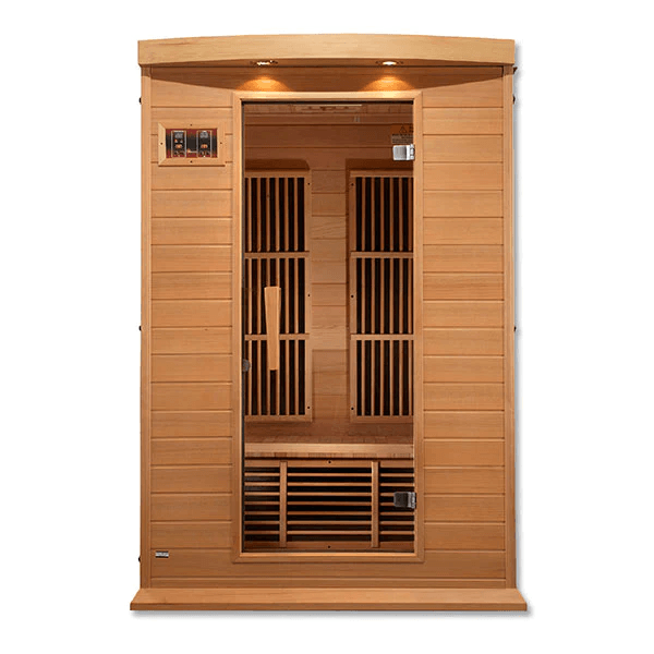 Maxxus 2-Person Low EMF FAR Indoor Infrared Sauna + Red Light Therapy | MX-K206-01