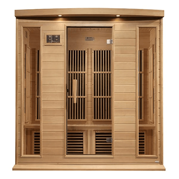 Maxxus 4-Person Near Zero EMF FAR Indoor Infrared Sauna + Red Light Therapy | MX-K406-01-ZF CED