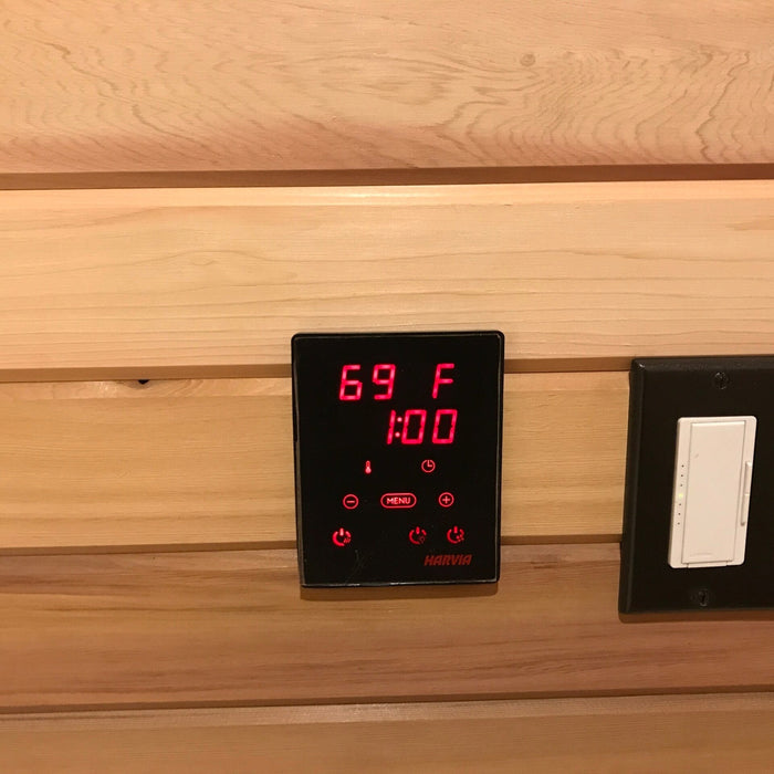 Harvia Xenio Club/Spirit/Cilindro/Virta Digital Sauna Heater Control w/ WiFi and Power Unit and Temp/Humidity Sensor Kit | CX30-U1-U3-XW / CX45-U1-U3-XW