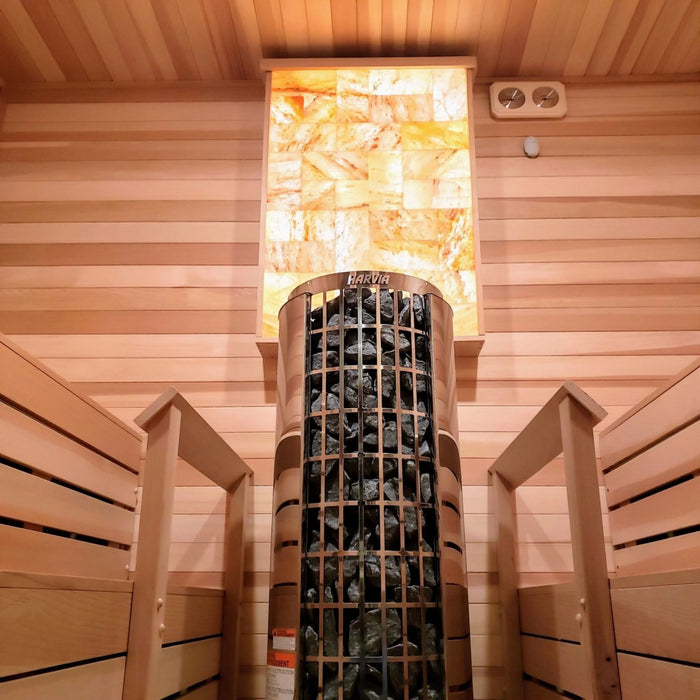 Harvia Cilindro Half Series 240V Electric Sauna Heater w/ Built-In Knob Controls 6/8/9kW